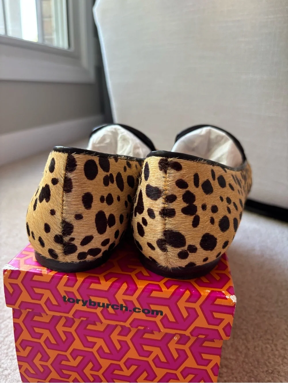 Tory Burch Cheetah Print Slip-On Loafers